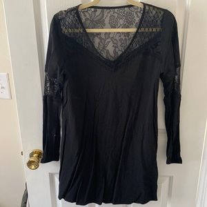Express black lace dress